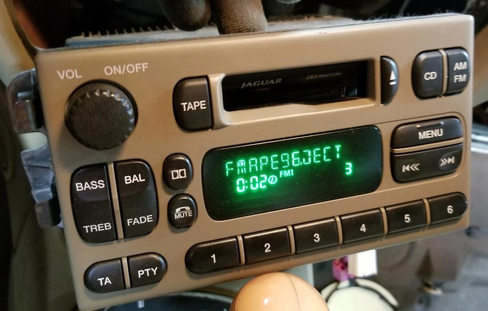 Stereo Tape Radio Player for Jaguar S-Type (1999–2002) XR8F-18K876-DHAEK
