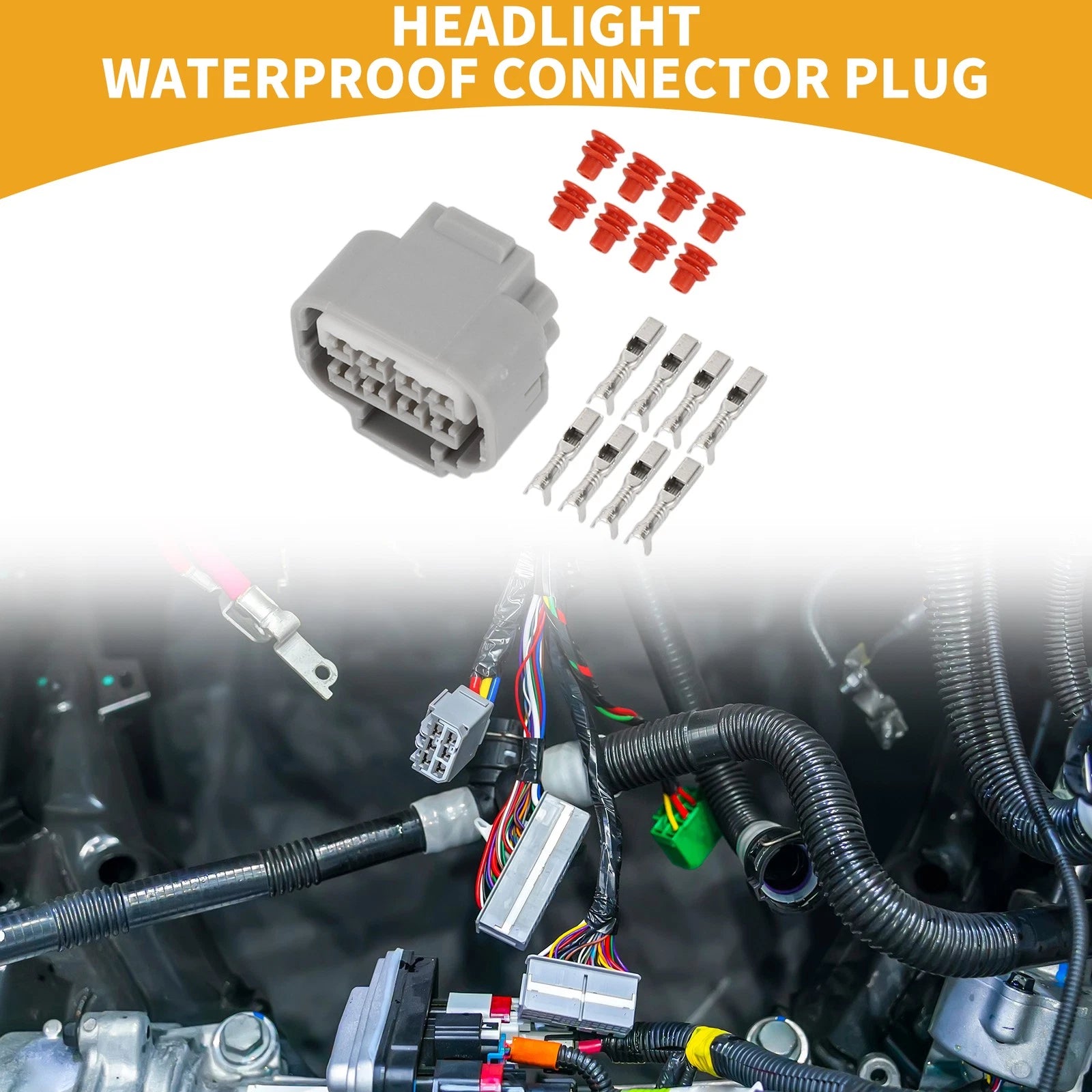 Headlight Waterproof Connector Plug for Toyota 