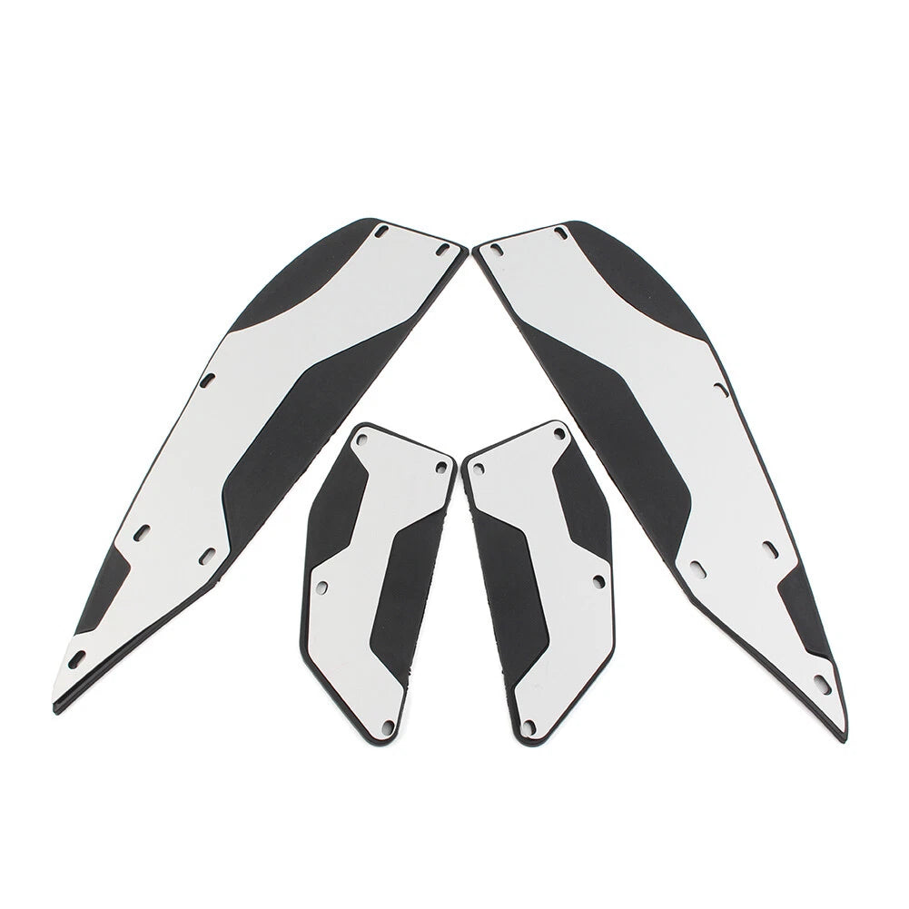 Silver Aluminum Floorboard Kit for Yamaha XMAX 300 250 400 (2017–2023)
