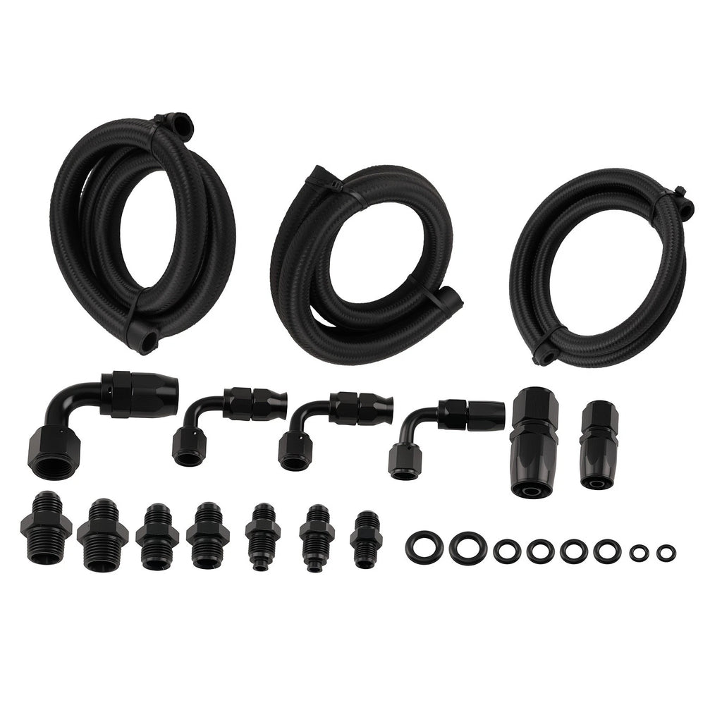 Power Steering Oil Line Kit -6AN -10AN for Universal Remote Reservoir