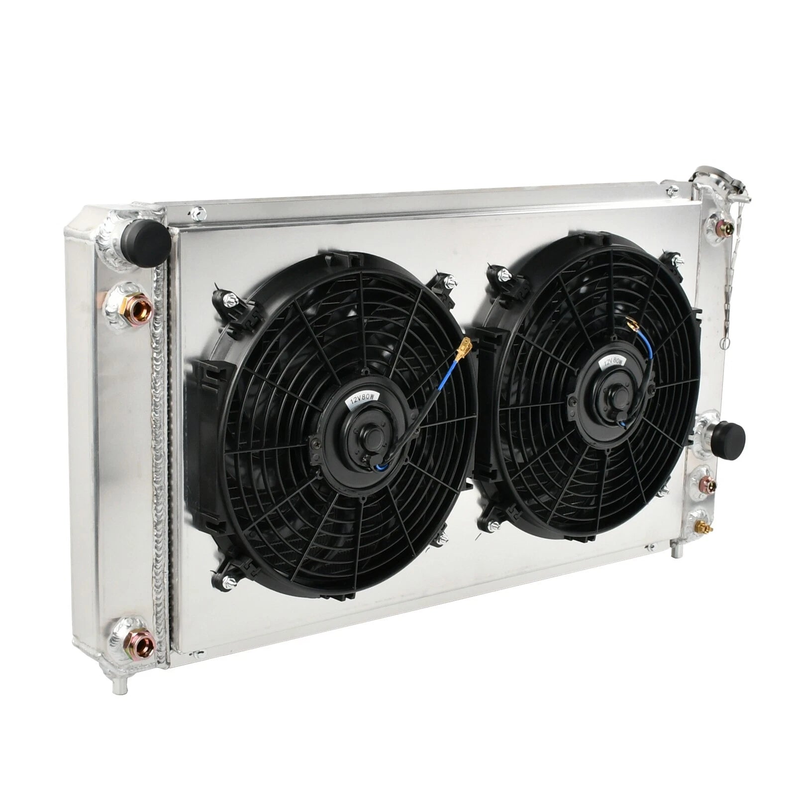 3Row Aluminum Radiator Shroud Fan for Chevy Impala/El Camino (1963–1968)