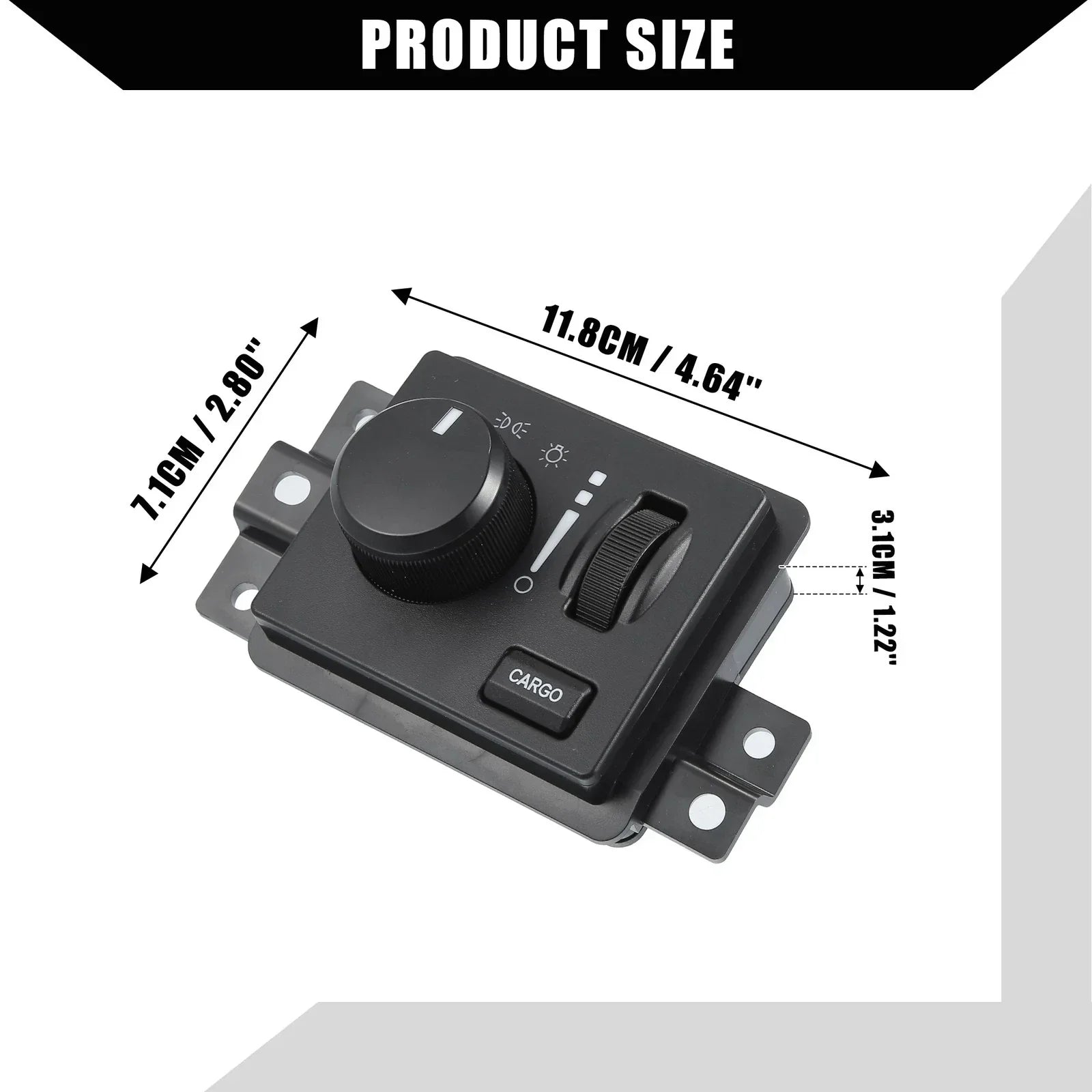 Car Headlight Switch for Dodge Dakota, Ram 1500, 2500, 3500 (2005-2011)
