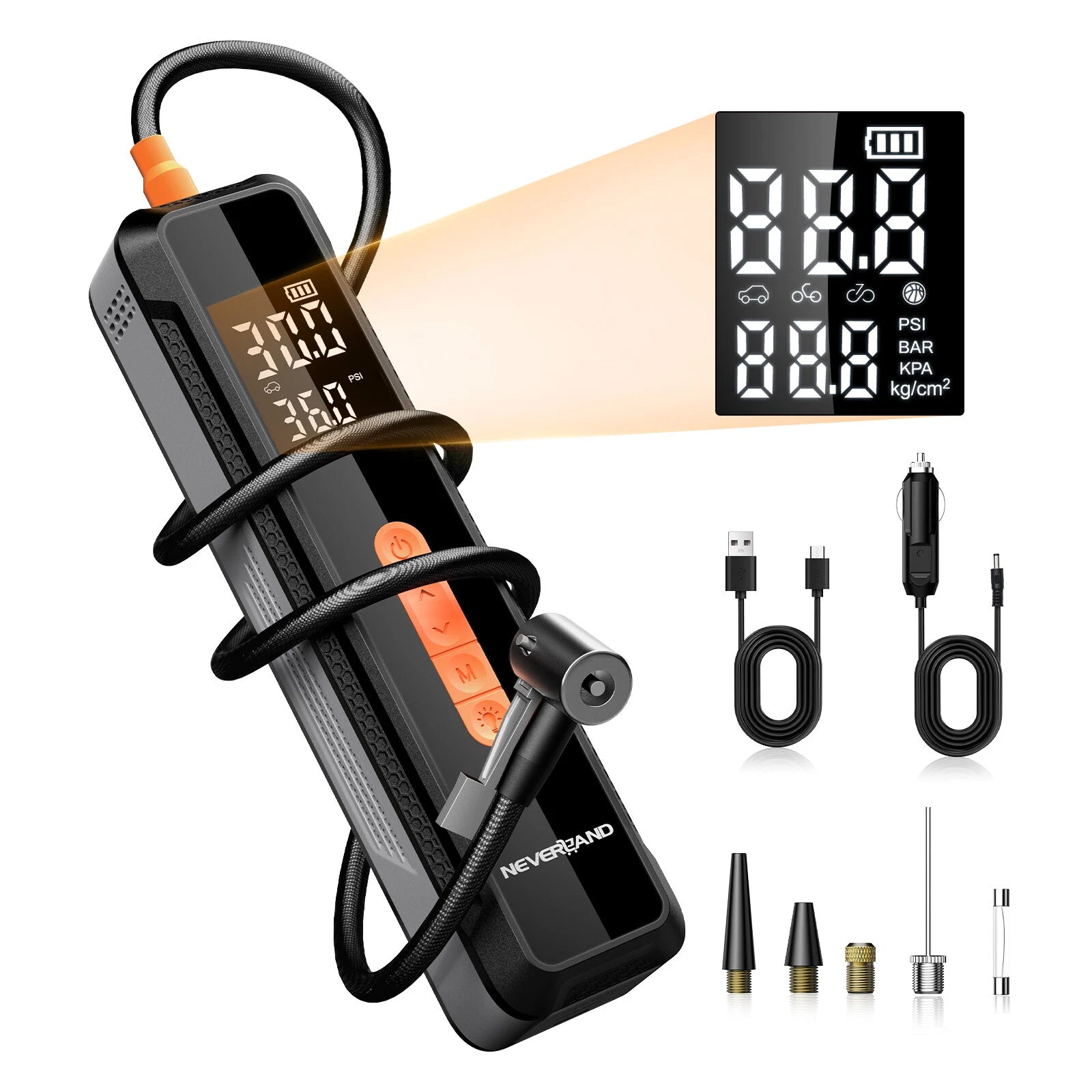 150 PSI Air Compressor Tire Inflator for Car Motorcycle (2000–2023)