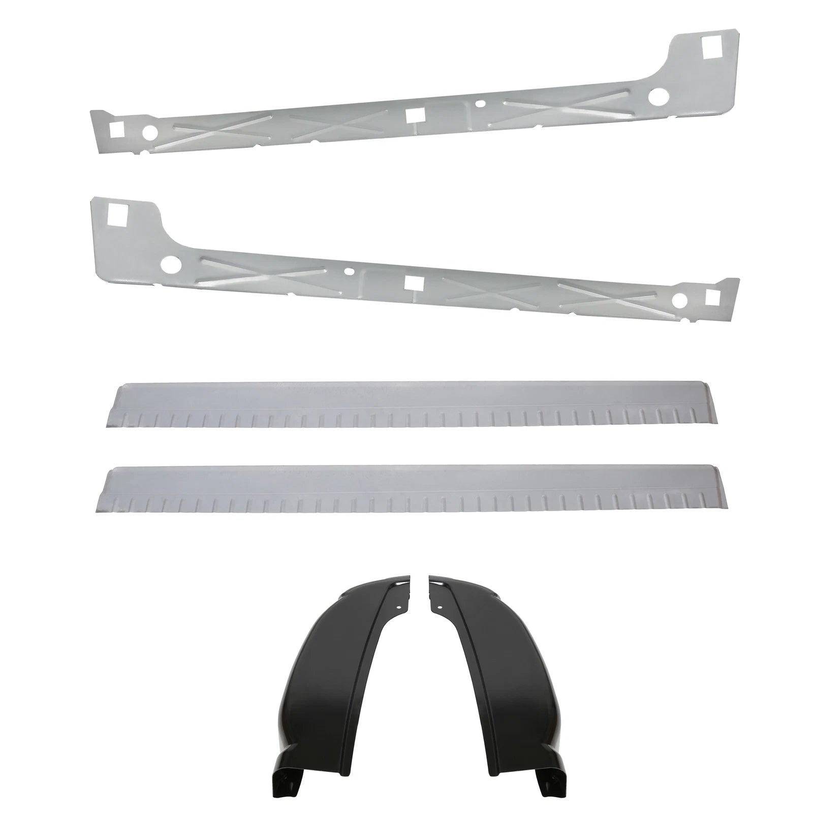 Set of 6 Rocker Panels for Silverado Sierra 1500 Extended Cab (1999–2007)