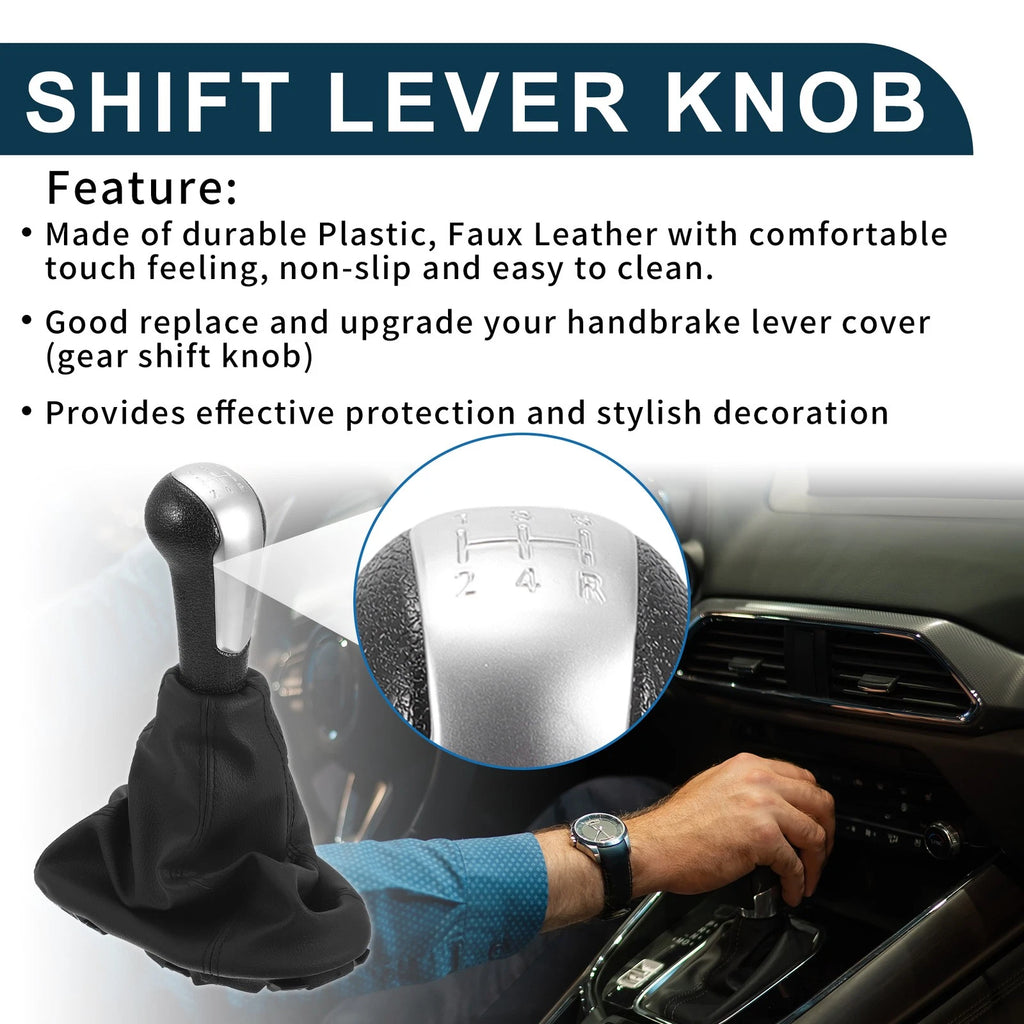5 Speed Gear Shift Knob with Cover for Chevrolet Spark (2013–2022)