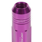 20 PCS Close End M12x1.5 50mm Tall Purple Aluminum Lug Nuts for JDM Vehicles
