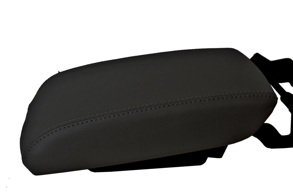 Leather Center Console Lid Armrest Cover for Cadillac SRX (2010–2016) Black