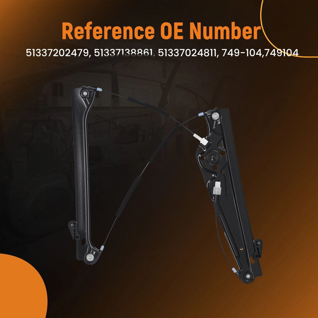 1pc Front Left Window Regulator for BMW 760i 760Li (2003–2008) 51337202479