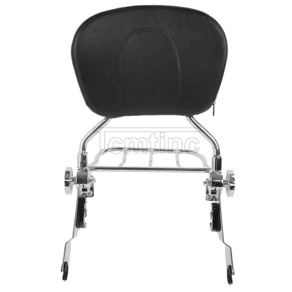 Backrest Sissy Bar Luggage Rack for Harley Touring Street Glide (2009-2025)