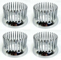 Tail Light Bezels Flush Mount Metal Chrome Custom for Cadillac (1959–1960)