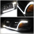 LED DRL Tube Headlights for Chevy Impala (2000–2005) + Tool Box
