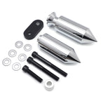 Chrome Spike Frame Slider Guard Crash Protector Pad for Yamaha YZF R6 (2006–2007)