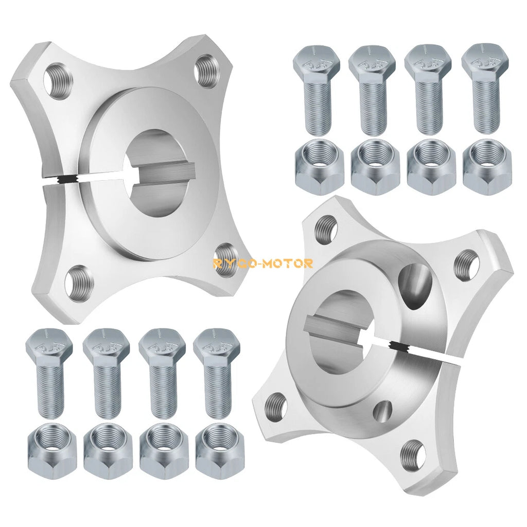 Set of 2 Rear Aluminum Wheel Hubs for Go Kart (Off Road, Wagon, Buggy)