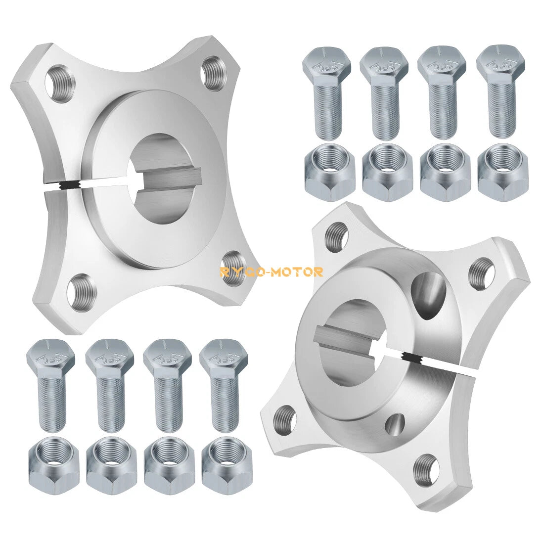 Set of 2 Rear Aluminum Wheel Hubs for Go Kart (Off Road, Wagon, Buggy)