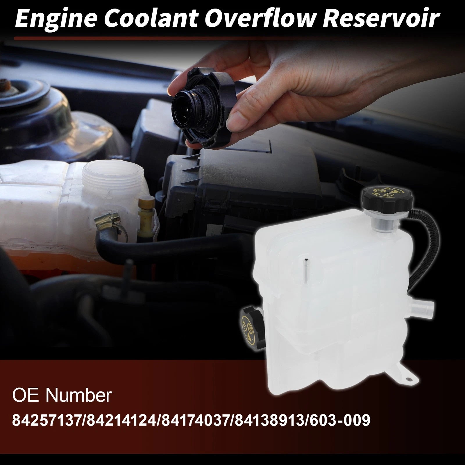 Coolant Expansion Reservoir Tank for Chevy Silverado 2500HD 3500HD (No. 84257137)