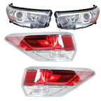 Set of 2 Tail Lights and Headlights for Toyota Highlander (2014–2016)