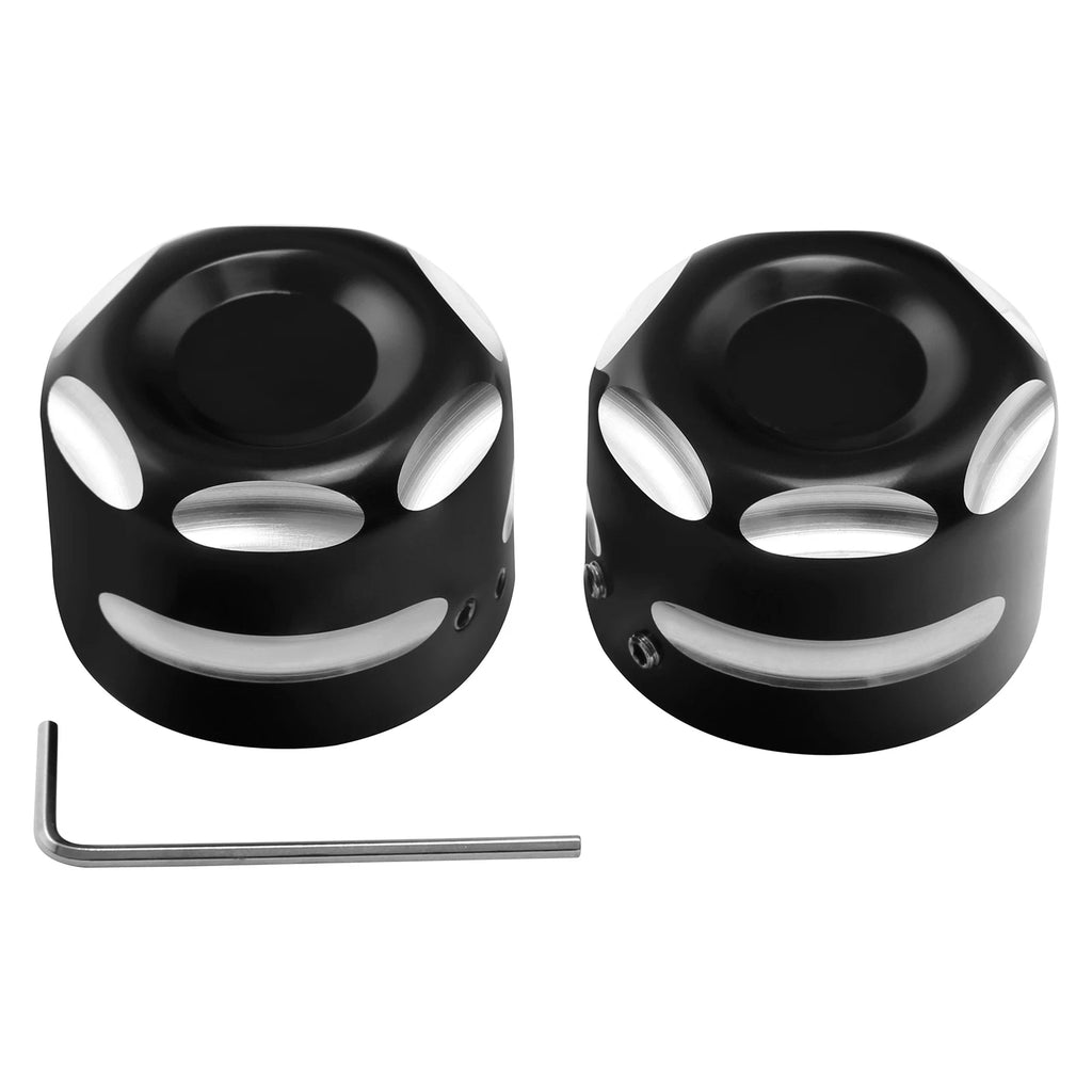 Front Axle Cap Nut Cover for Harley Sportster XL (2009–2022), Softail (2009–2017)