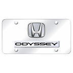 Dual Chrome Plain on Chrome License Plate -Officially Licensed for Honda Odyssey