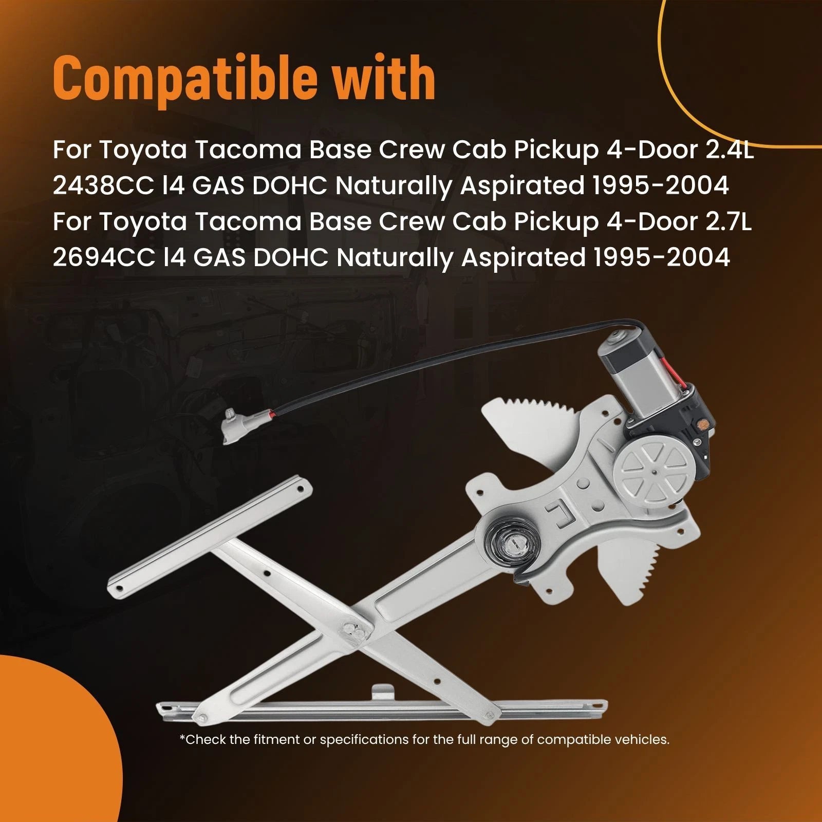Front Left Window Regulator for Toyota Tacoma (1995–2004)