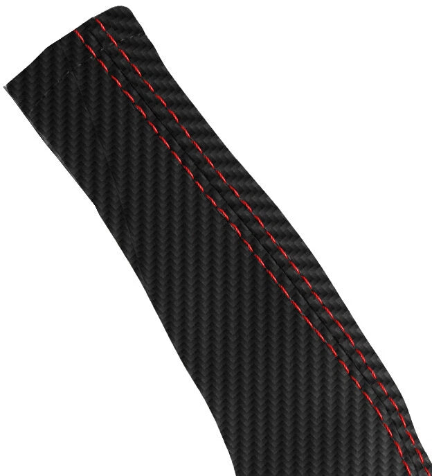 E Brake Boot Cover for Audi TT (1998–2006) Carbon Fiber Red Stitch