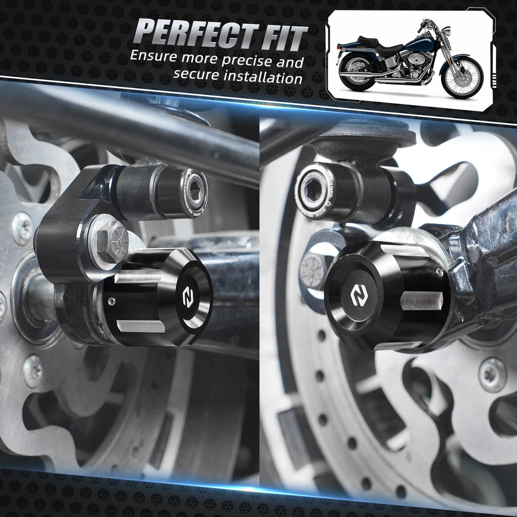 Set of 2 Front Rear Axle Nut Covers for Harley Electra Glide Ultra Classic (2000–2023)