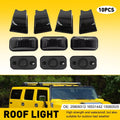 10x Smoked Roof Cab Marker Light Covers for Hummer H2/SUT (2003–2009)
