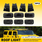 10x Smoked Roof Cab Marker Light Covers for Hummer H2/SUT (2003–2009)
