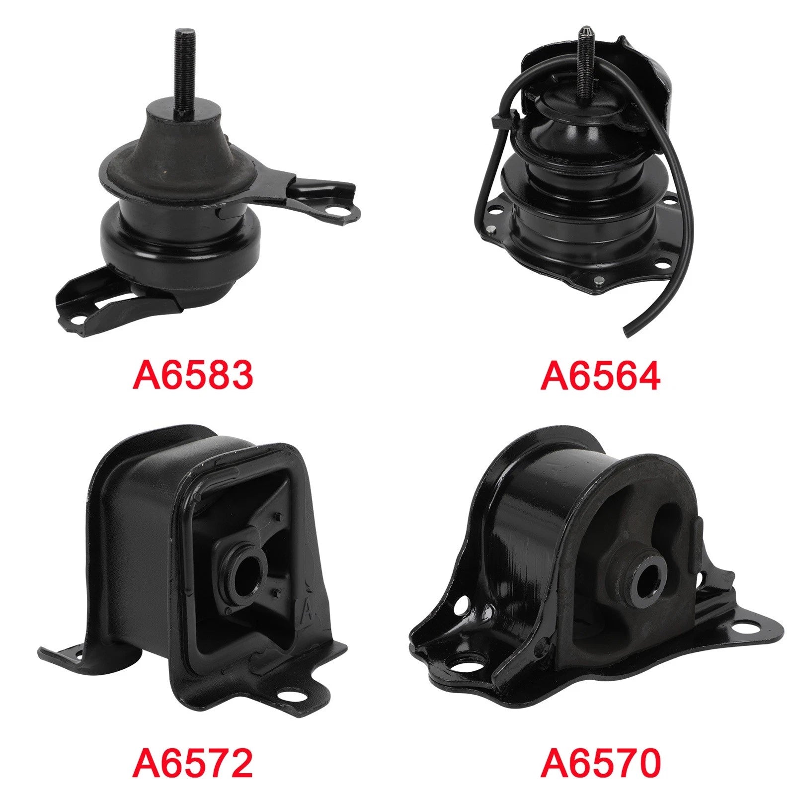 4X Engine Motor Mount Kit for Honda Accord 2.3L (A6572 A6564 A6583 A6570)