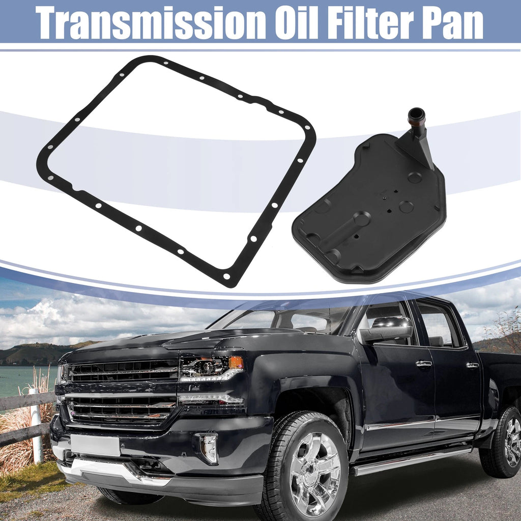 Set of 1 Transmission Filter Oil Pan Gasket Kit for Chevrolet Silverado (2007–2019)