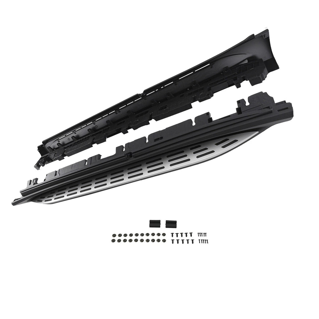 Set of 2 Black Running Boards Side Steps for Mercedes GLE350 GLE450 (2020–2024)