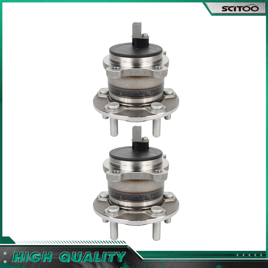 2X Rear Wheel Bearing Hub Assembly 512496 for Ford Escape (2013–2019) FWD