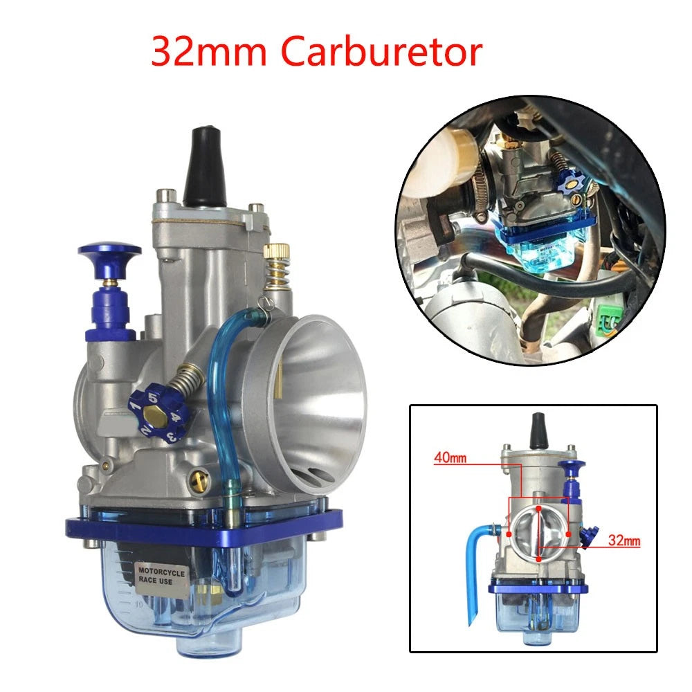 32mm Carburetor for PWK32 2/4-Stroke ATV Racing Motorcycle (250-300cc)