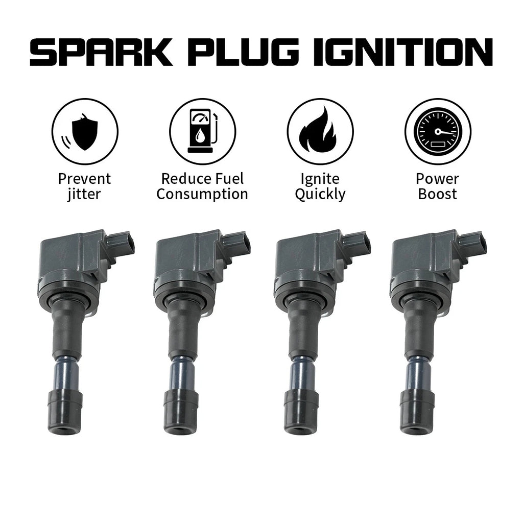 4X Ignition Coils for Honda Fit (2009–2014) 1.5L L4