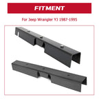 Set of 2 Center Skid Plates for Jeep Wrangler YJ (1987–1995) Rust Repair 30"