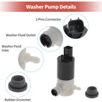 Windshield Washer Pump w/Grommet for Dodge Neon (1995–2005) No. 55077241AB