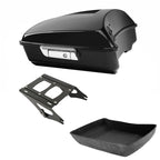 Chopped Trunk Black Mount Rack for Harley Touring Road Street Glide (2014–2026)