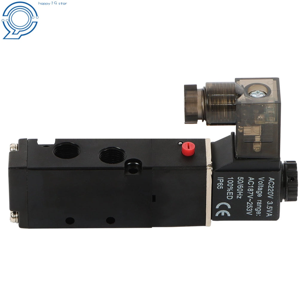 5 Way 24V DC Solenoid Valve for Small Cylinders (1/8 Inch)