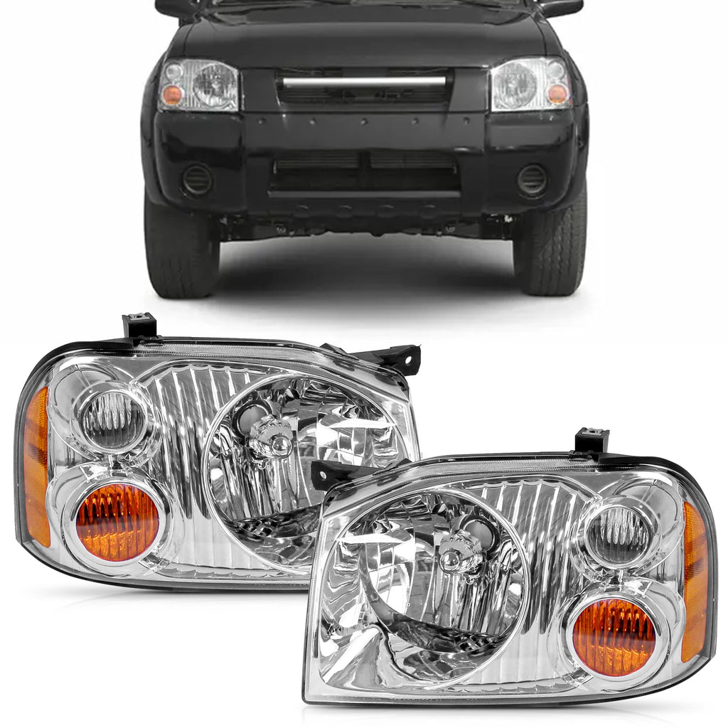 Set of 2 Headlights for Nissan Frontier (2001–2004)