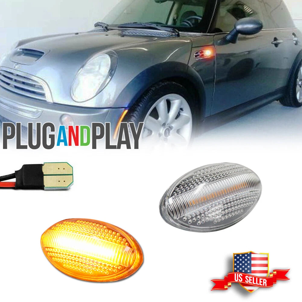 LED Side Marker Lights for Mini Cooper R50 R52 R53 (2002–2008)