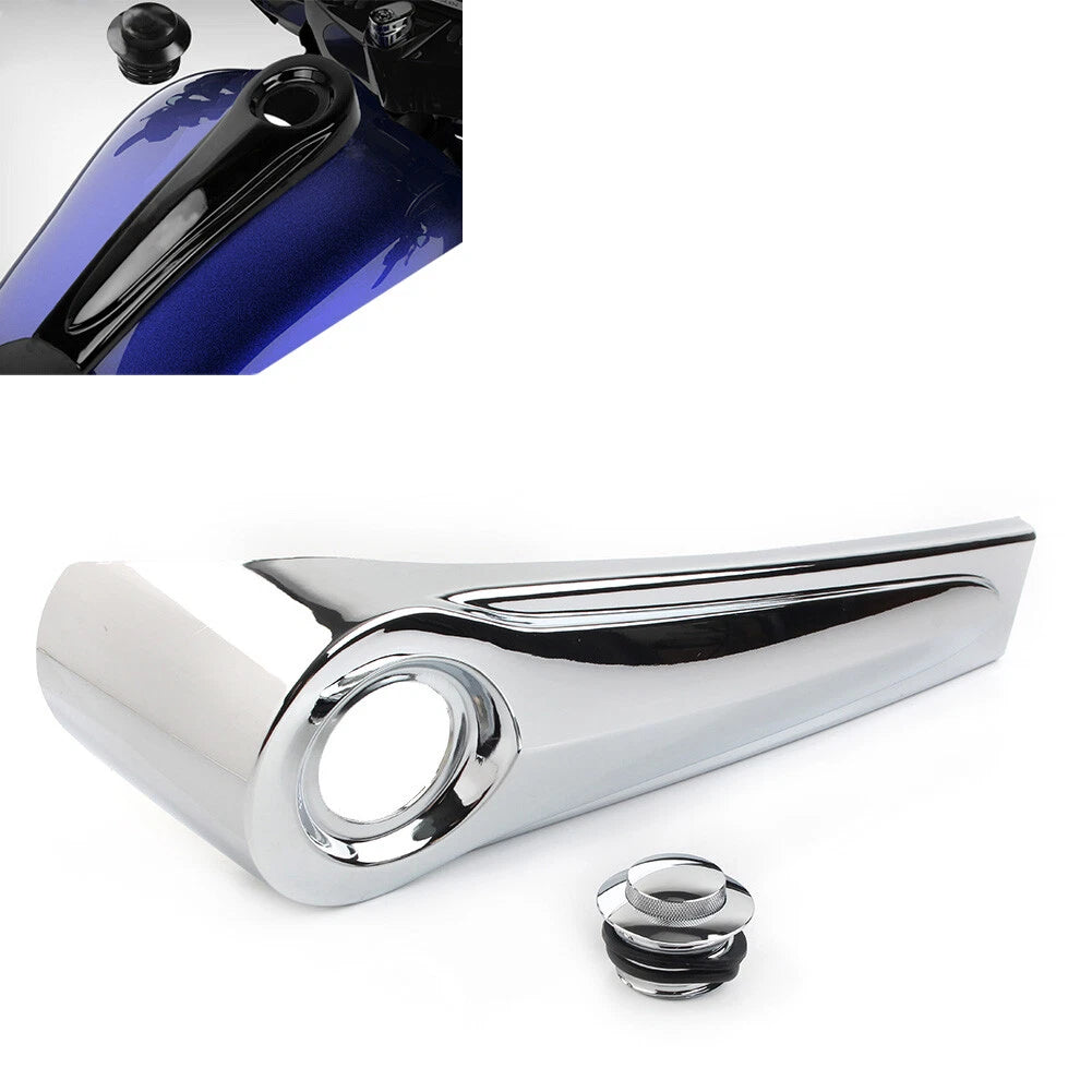 Dash Fuel Console + Gas Tank Cap Cover for Harley Electra Street Road Glide (1986–2007)