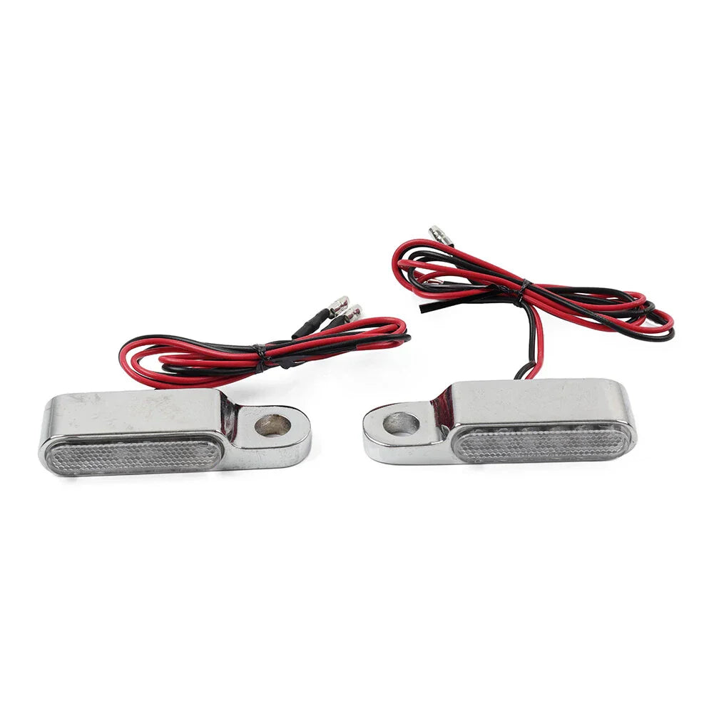 Chrome Mini Handlebar Turn Signal Blinkers for Harley Sportster XL1200 883