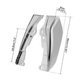 Chrome Mid-Frame Air Deflectors for Harley Touring Street Glide (2009–2023)