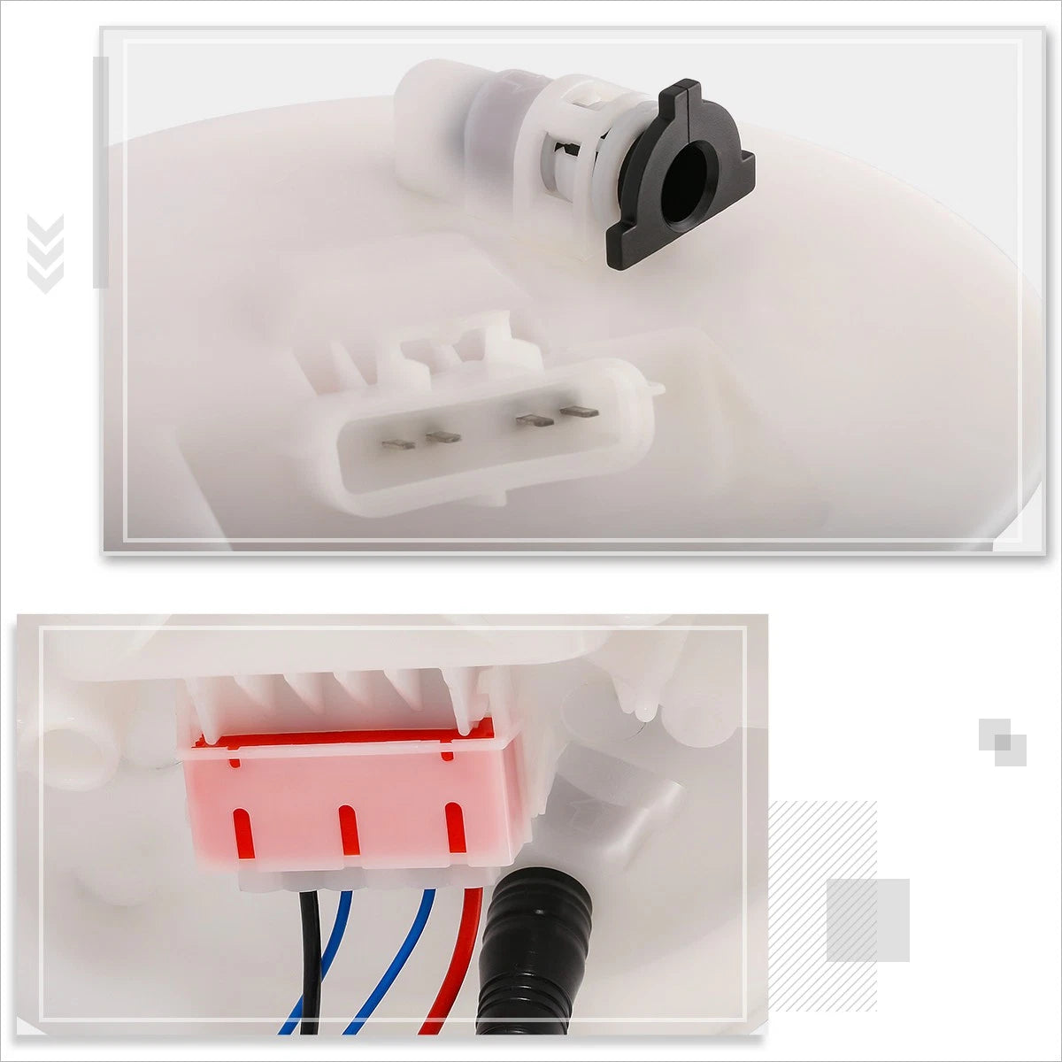 2X LED Acrylic Lens Rear Stop Lamps for Make Model