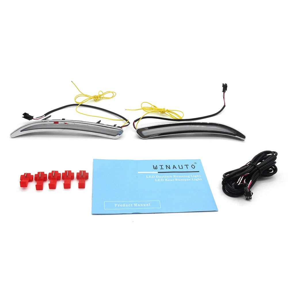 2X DRL LED Daytime Running Lights w/ Turn Signal for Buick Regal GS (2008–2017)