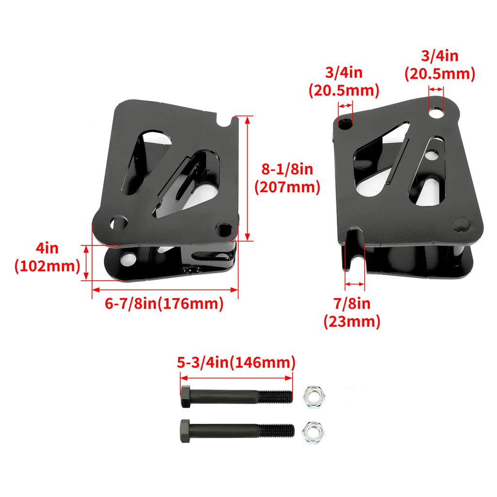 5" Drop Down Bracket Kit for SnowEx Western UltraMount Plows