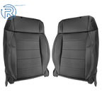 Set of 2 Black Leather Seat Covers for Jeep Wrangler (2007-2012)