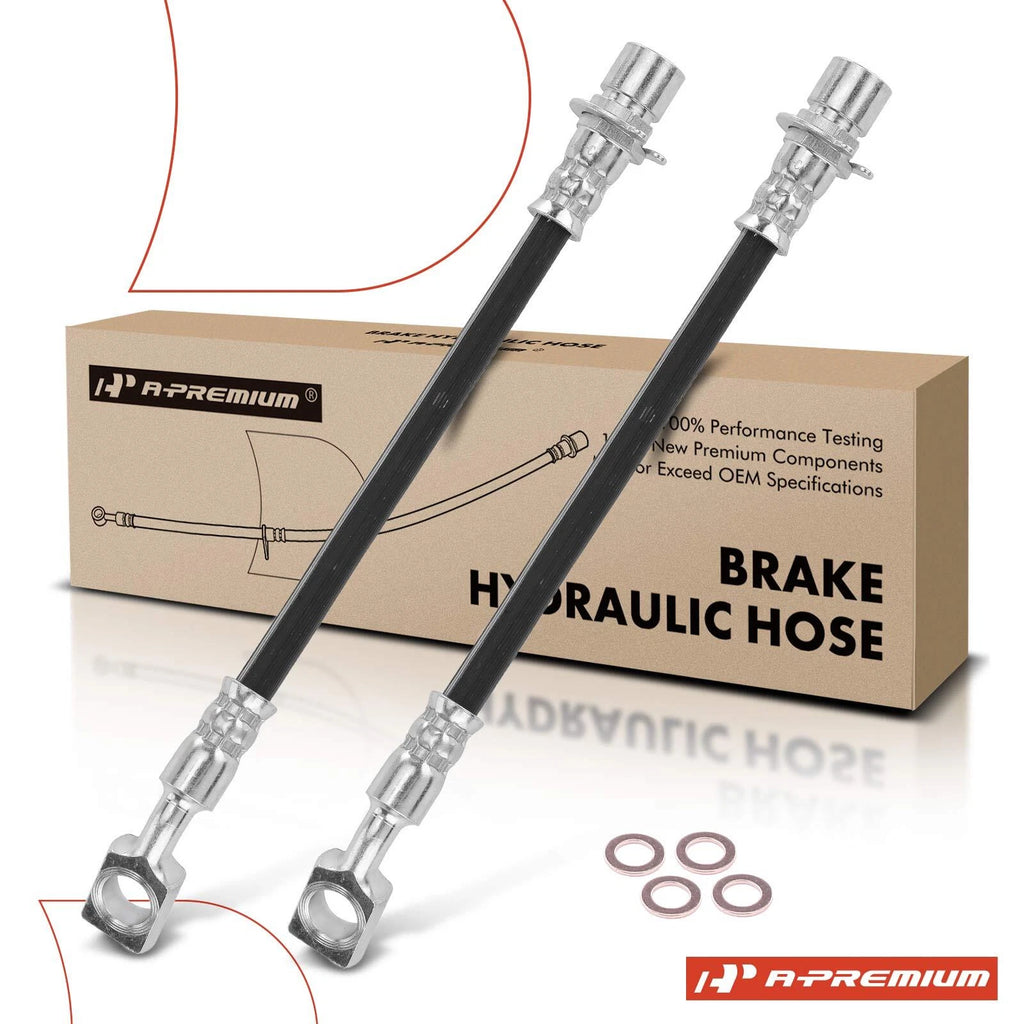 2X Rear Outer Brake Hydraulic Hose for Chevy Cobalt (2008–2010)