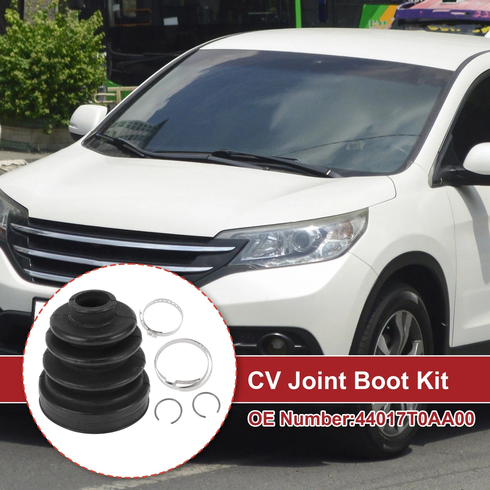 Inner CV Joint Boot Kit with Clamps for Honda CR-V (2012–2014) No.44017T0AA00