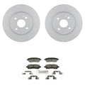 Bosch Front Quietcast Rotors & Blue Ceramic Disc Brake Pad Kit for Mazda 2 (2011–2014)