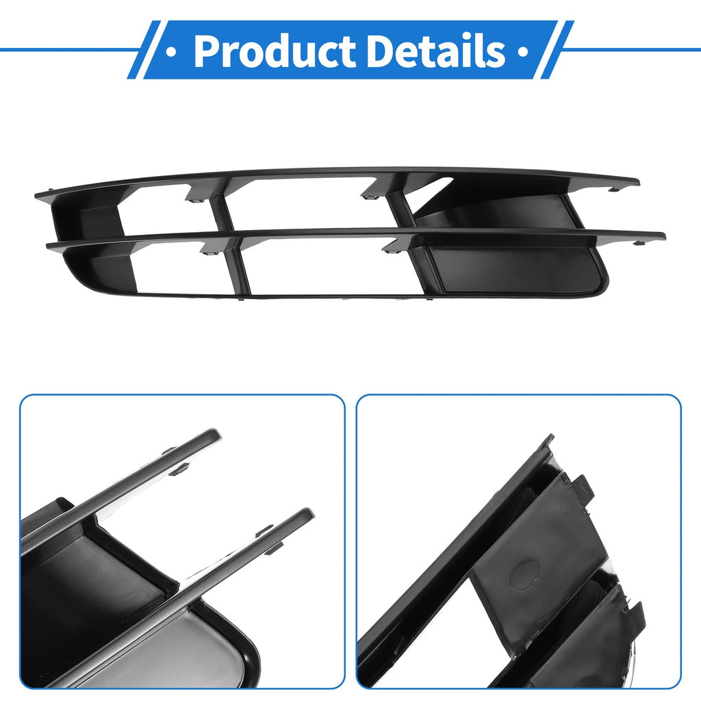 1pc Fog Light Grill for Audi Q7 (2007–2009) No. 4L0807682, ABS Black